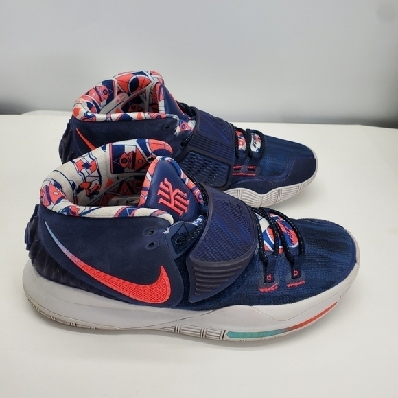 Nike Kyrie 6 “Team USA” Blue Red White Shoes Men Size 9 Irving BQ4630-402 - Picture 13 of 16